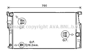 AVA QUALITY COOLING Jäähdytin,moottorin jäähdytys BW2448